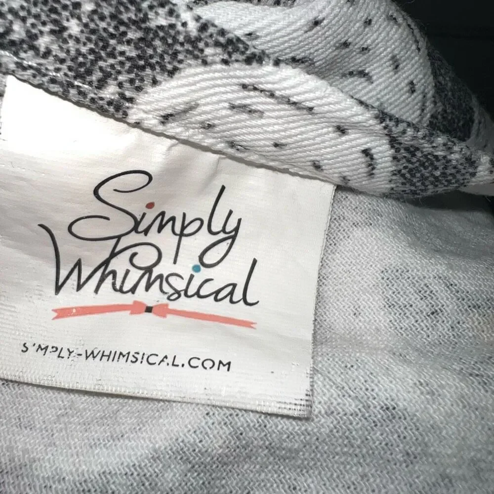 Simply Whimsical Swan Print Apron, Ruffled Bib 100% Cotton, Women’s One Size